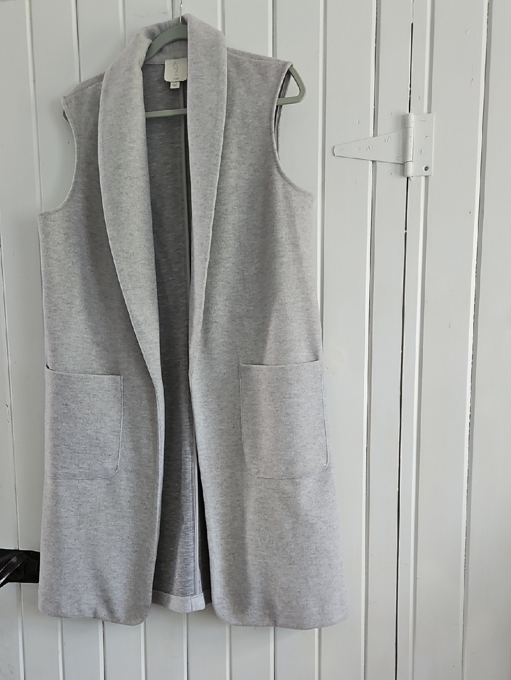 Joie Heather Gray Knit Open-Front Vest